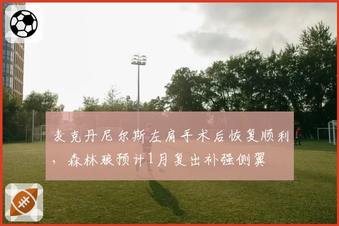 麦克丹尼尔斯左肩手术后恢复顺利，森林狼预计1月复出补强侧翼